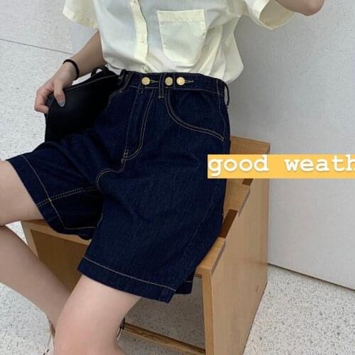 Varofi Loose, wide-leg A-line summer hot pants for women cargo pants women high waisted jeans jean shorts women summer