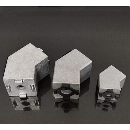 1PC 135 Degree Corner Connector Angle Fixer with Protective Cover for 3030 4040 4545 EU Standard Aluminum Profile
