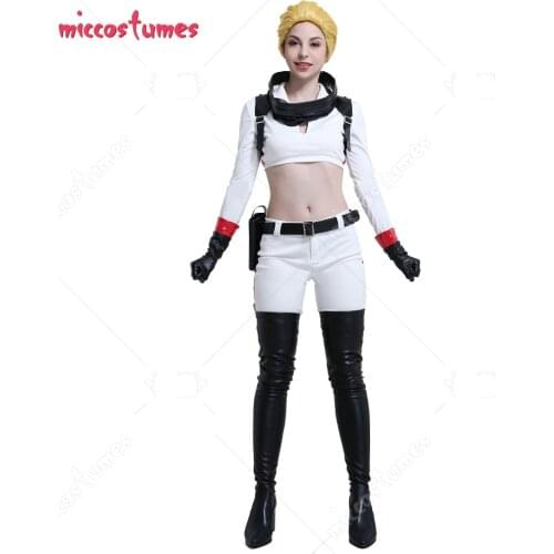 Nuka Cola Girl Women Astronaut Space Suit Outfit Cosplay Costume with Waist Bag