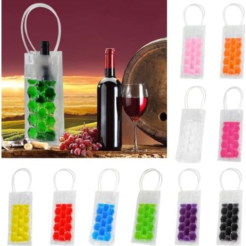 1PC Wine Bottle Freezer Bag Beer Chiller Cooler Bag Ice Cooling Gel Holder Carrier Portable Liquor Ice-Cold Tools &Chillers PVC