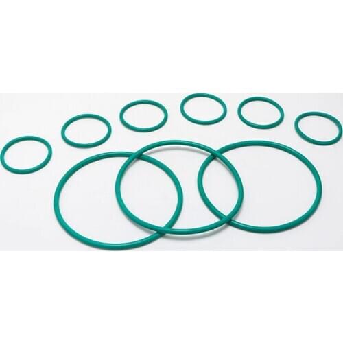 10pcs Heat Oil Resistant 2.0 mm (Wire Diameter) FKM Fluorine O-Ring Rubber Sealing Ring O.D 5-58mm for Oil sealing , Waterproof