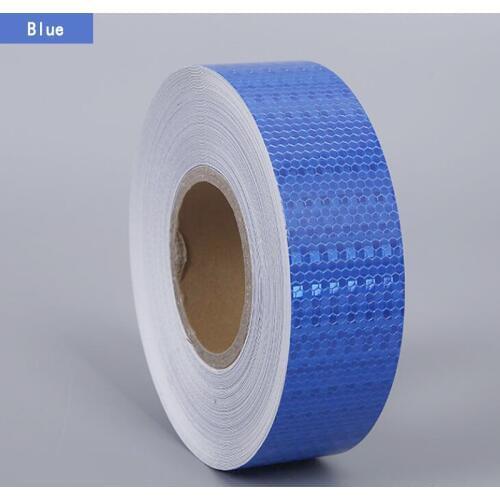 5cmx25M Reflective Car Stickers Adhesive Tape for Bike Safety White Red Yellow Blue Bike Stickers Car Accessories