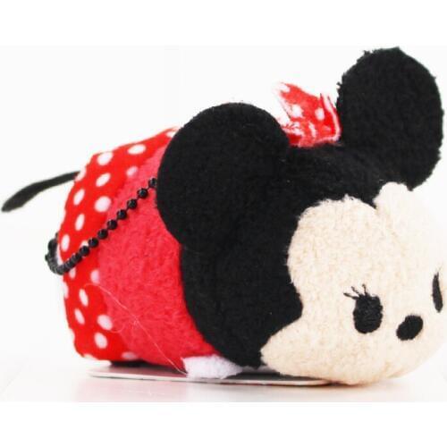 9*4cm Cute Tsum Tsum Plush Cartoon Toys Kawaii Mickey Minnie Mouse Screeen Cleaner Doll