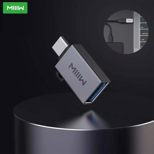 MIIIW Type-C To USB Adapter USB 3.0 Interface Power Supply Transmission With Lanyard OTG Connector For Xiaomi Huawei Samsung