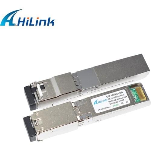 Free shipping! 10G BIDI SFP+ 80KM ZR1490/1550nm BiDi WDM Bi-Directional Module EML/APD LC Conector