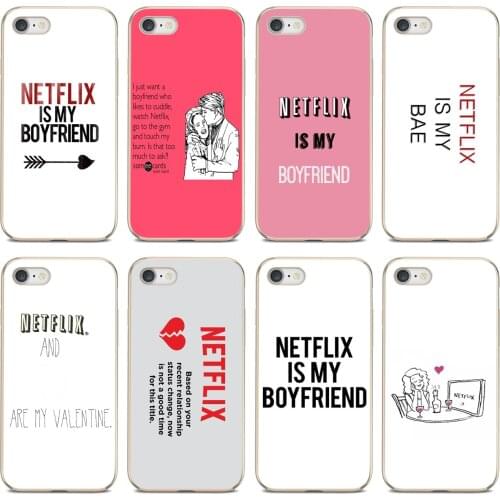 Netflix-is-my-boyfriend-Quote-Poster For ZTE Blade A910 A610 A530 A510 For Oneplus One plus 3T 5T 6T 6 7 8 7T Pro Soft TPU Case