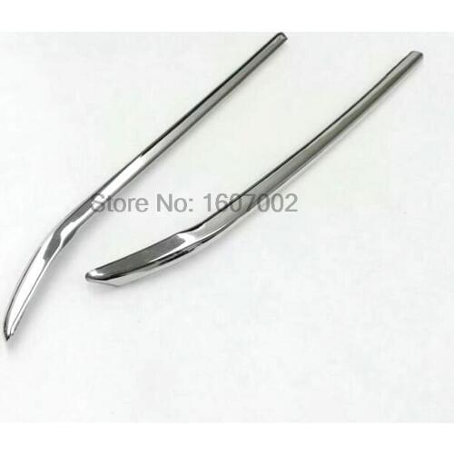 For Chevrolet Holden Equinox Third generation 2018-2020 Car Styling ABS Chrome Front Grill Trim Front Grille Sticks 2pcs