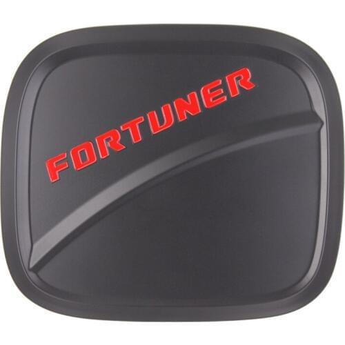 For Toyota Fortuner 2017 Accessories 2016-2018 Exterior Fuel Tank Cover Matte Black ABS Plastic Gas Cover Auto Accessory