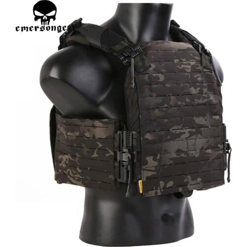 EMERSONGEAR Tactical Vest Lasercut Plate Carrier ROC Quick Release Hunting Cummerbund Aussault Airsoft Paintball Shooting EM7408