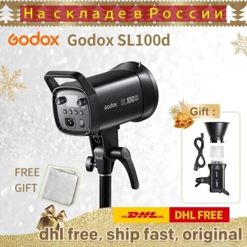 Godox SL100D SL-100D 100W 5600K White Version LCD Panel LED Video Light Continuous Output Bowens Mount Studio Light