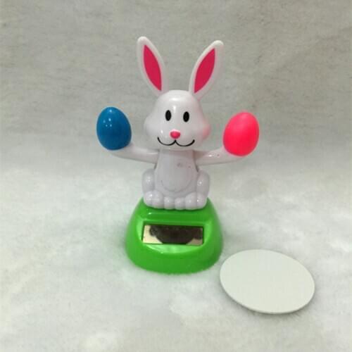 Shake head to furnishing toy Solar Automatic Swing Sun Flower Radish Rabbit Interior Decoration Car Ornaments Unisex Plastic