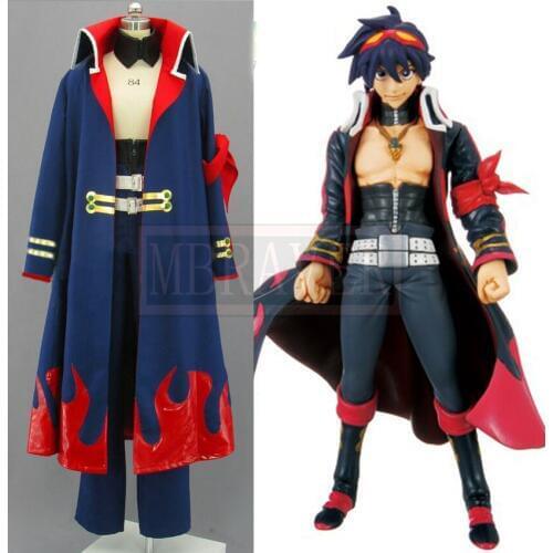 Japanese Anime Outfit Tengen Toppa Gurren Lagann Simon Cosplay Costume