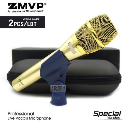 2pcs Special Edition KSM9 Professional Dynamic Super-Cardioid Wired Microphone KSM9G Live Vocals Karaoke Stage Performance Mic