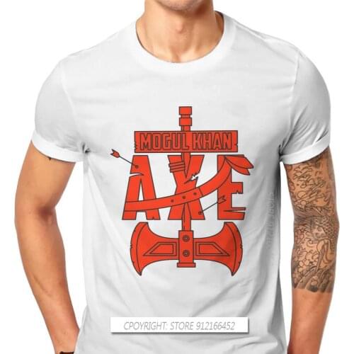 Axe Mogul Khan Men TShirt Dota MOBA Support Core Heroes Game Crew Neck Casual Tops Fabric T Shirt Top Quality Birthday Gifts
