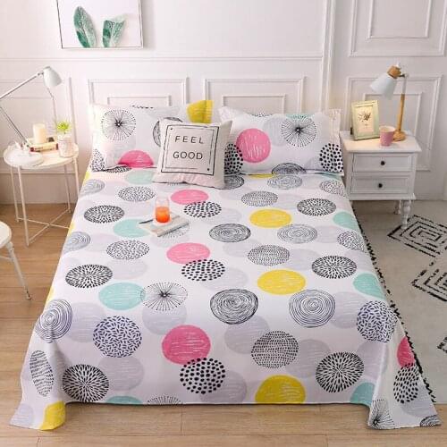 Sheet + pillowcase) 3-piece set of sanded skin-friendly sheets, multi-specification sheet 1.5 1.8 meters