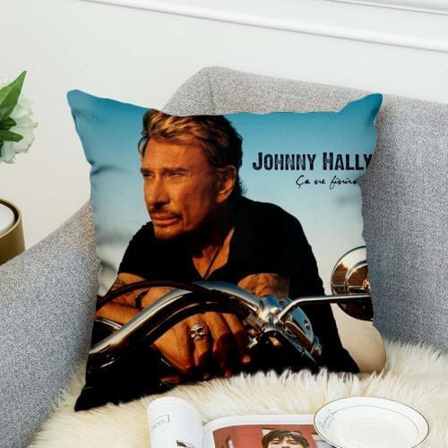Johnny hallyday Pillow Case Polyester Decorative Pillowcases Throw Pillow Cover style-4
