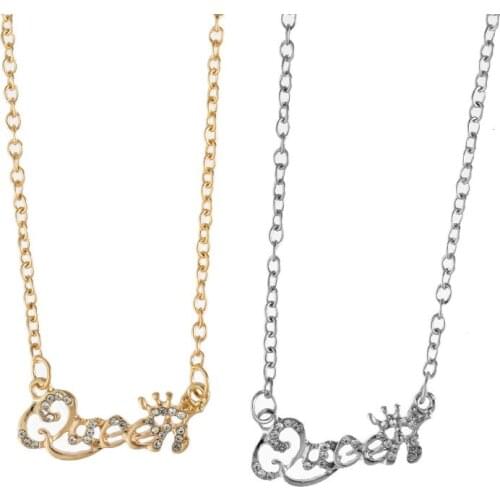 WANGAIYAO 2021 new letter short clavicle chain ladies necklace queen queen necklace princess necklace valentines day commemorat