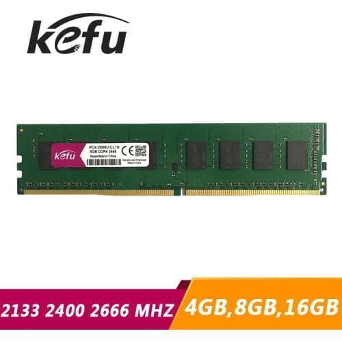 KEFU DDR4 2133 2400 2666 Desktop RAM DDR4 4GB 8GB 16GB Memory PC4 2133Mhz 2400Mhz 2666Mhz 4G 8G 16G PC Memoria