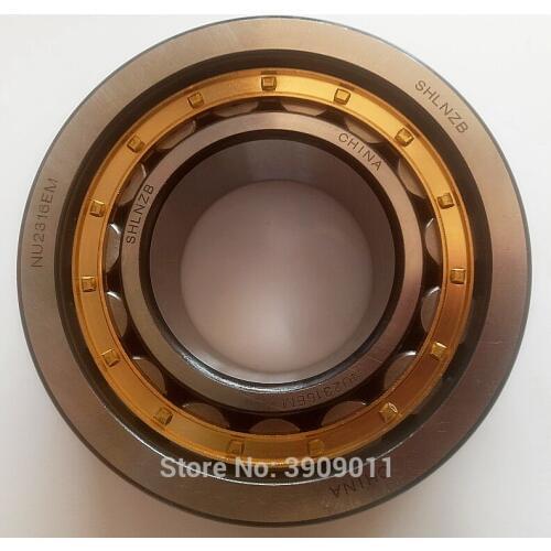 SHLNZB Bearing 1Pcs NU2228 NU2228E NU2228M NU2228EM NU2228ECM 140*250*68mm Brass Cage Cylindrical Roller Bearings