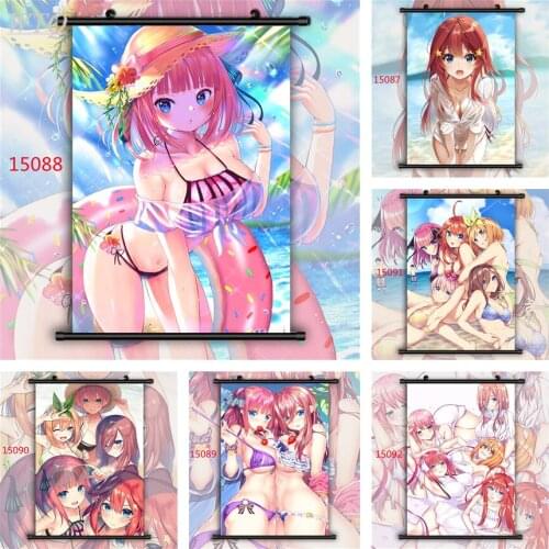 The Quintessential Quintuplets Nakano Ichika Nino Miku Yotsuba Wall Poster Wall Art Home Decor Canvas Painting Anime Posters