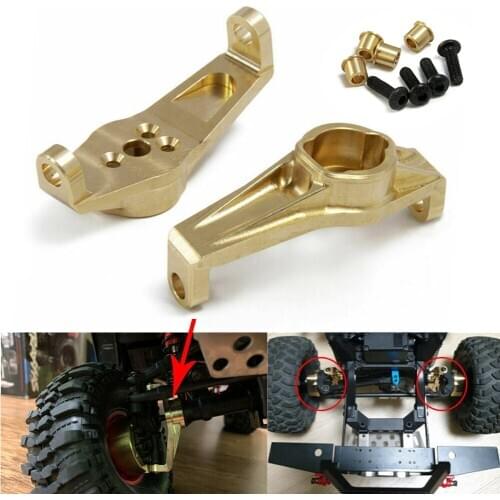 RCTOYFUN 2pcs Brass Front C-Hub Carrier Simulation DIY Assembly Accessories For 1/10 RC Crawler Climbing Vehicle Traxxas TRX-4