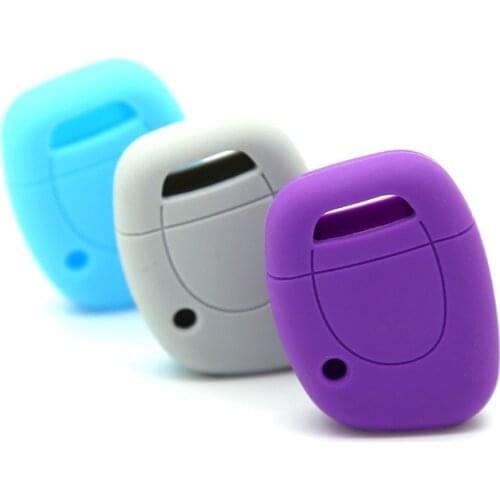Silicone Key Case Fob Cover for Renault Clio Kangoo Twingo 1 Button Remote Key Shell Protector