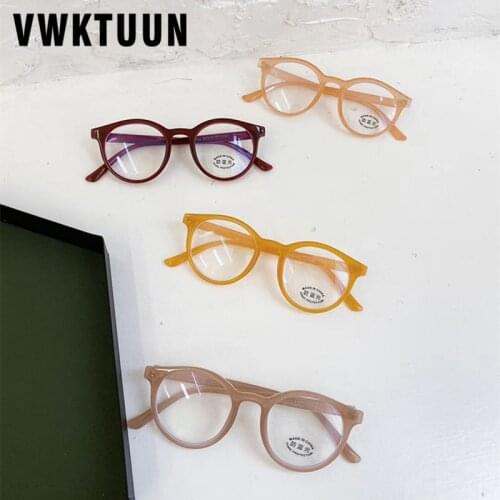 VWKTUUN Glasses Frame Boys Girls Blue Light Blocking Glasses Round Eye Glasses Frame Childs Reading Computer Glasses