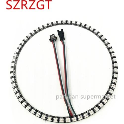WS2812B pixel Ring 60 LEDs 172MM WS2812 SK6812 5050 RGB LED Ring WS2811 ic Built-in RGB DC5V