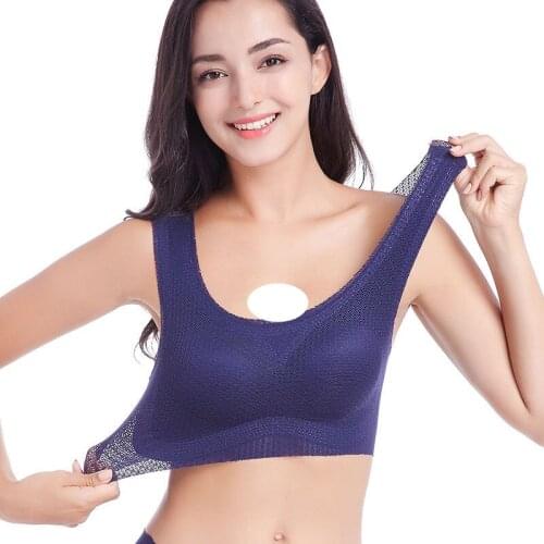 Womens Sports Vest Bra Underwear Sleep At Ease Plus Fat No Steel Ring One Piece