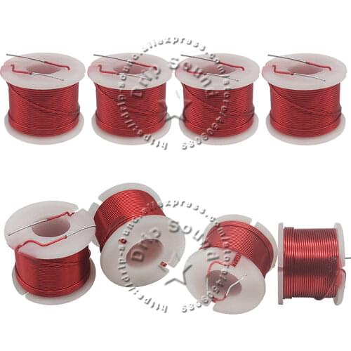 1pcs 0.6mm 0.1mH-0.8mH Audio Amplifier Speaker Crossover Inductor 4N Oxygen-Free Copper Wire Coil