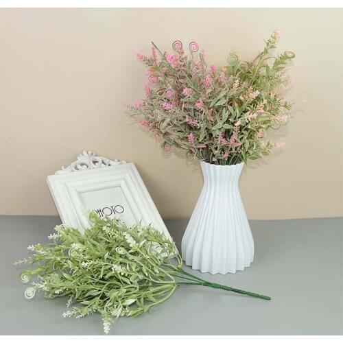 1pcs Plastic Artificial Seahorse Grass Garden Fake Plants For Garden Home Decor Wedding Party Decoration Background Props