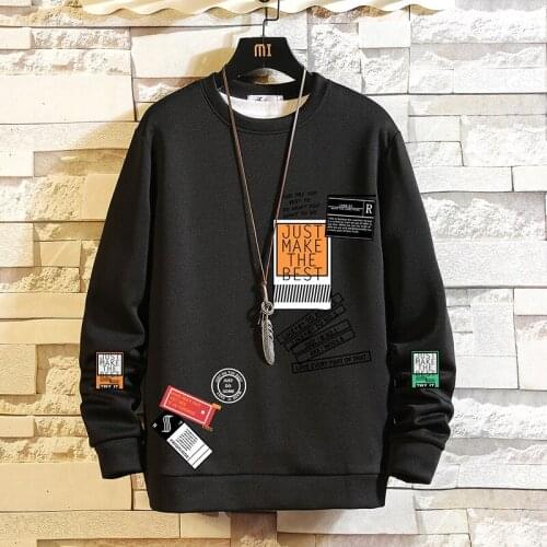 2021 Solid Color Sweatshirt MenS Black White Hoodies Spring Autumn Casual Streetwear Clothes