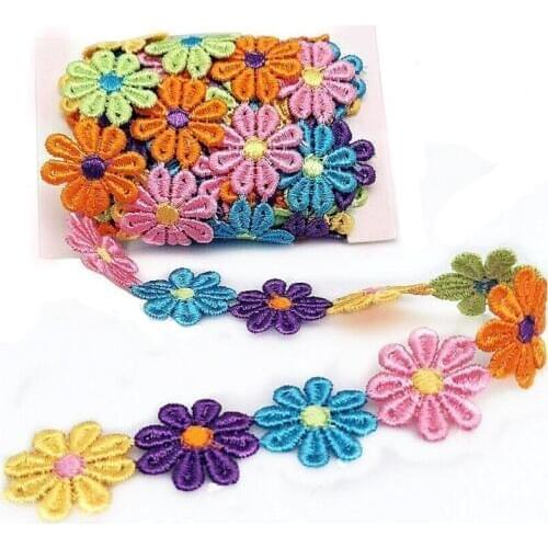 25mm Guipure Lace Ribbon Sew On Flower for Embroidery , Craft Scrapbooking 7LS09