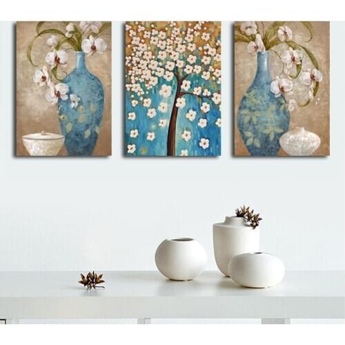 3d diamond painting art flower 3 pcs full square round diy diamonds cross stitch sticker picture diamond embroidery home decor