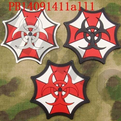 3D PVC Patch New Biohazard Umbrella Corporation Logo Rubber