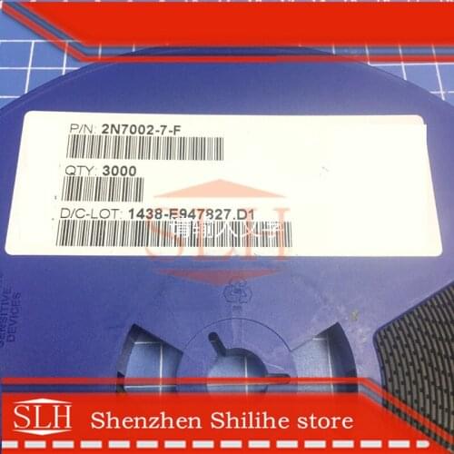 500pcs/lot 2N7002-7-F 2N7002-7 2N7002 SOT23 Brand new original