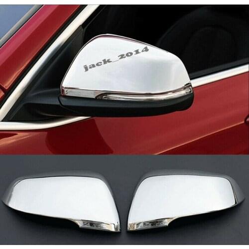 ABS Chrome Side Wing Mirror Cap Cover trim 2pcs Fit for BMW X1 2016 2017 2018
