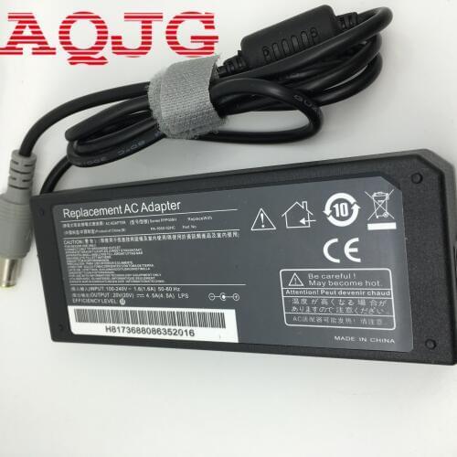 20V4.5A Notebook charger computer power adapter cord For Lenovo X60X61S R61iT410E420 7.9*5.5mm New Black AQJG