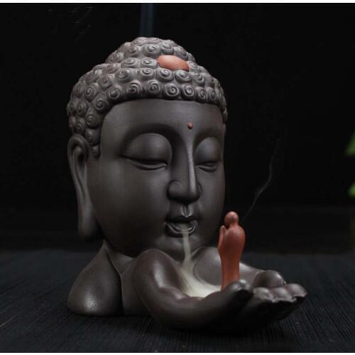 Buddhism Nourishing heart ART HOME efficacious Protection bless family Safe CHAN DAO Ceramic Tathagata Sakyamuni Buddha statue