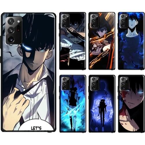 Sung jin woo Solo Leveling Case For Samsung Galaxy S10 Plus S8 S9 S20 FE Note10 Plus Note9 Note20 S21 Ultra Cover Bag