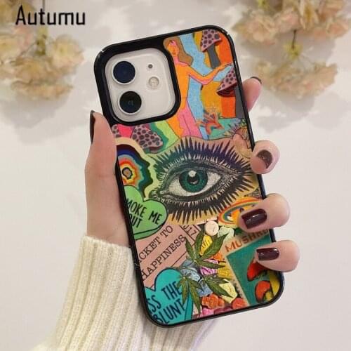 Phone Case for iPhone 12 mini X XS XR 11 Pro Max SE 2020 5 5S 6 6S 7 8 Plus Samsung Galaxy S8 S9 S10 S20 S21 Collage Cover