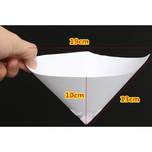 50pcs Mesh Conical Nylon Micron Paper Paint Strainer Filter Purifying Straining Cup Funnel Disposable Paper 100 Mesh Paint Filte