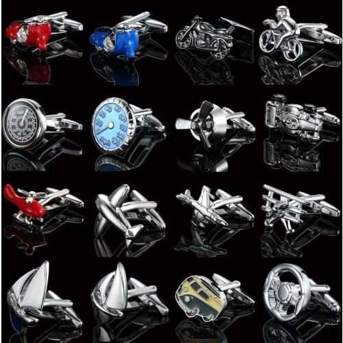 French shirt Cufflinks High quality fashion mens buttons Aircraft sailboat motorcycle racing modelling cuff-link jewelry