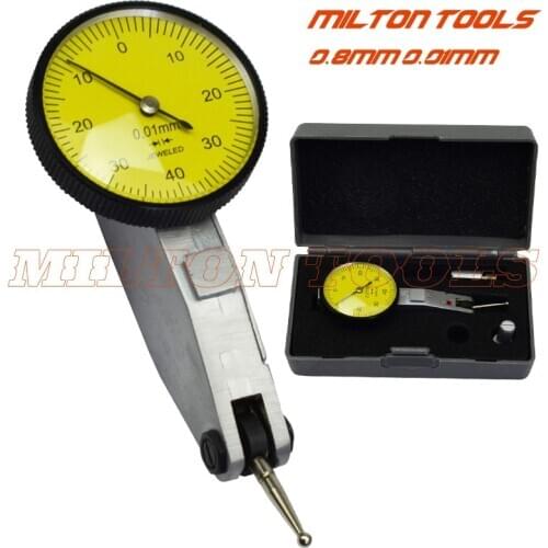 0-0.8mm 0.01mm Level Gauge Scale Precision Metric Dovetail Rails Dial Test Indicator Dial indicator Measuring Instrument Tool