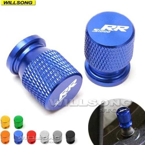 Wheel Tire Tyre Valve Air Port Stem Cover Cap Airtight Plug For BMW S1000RR All Year Motorcycle Accessories CNC Aluminum LOGO