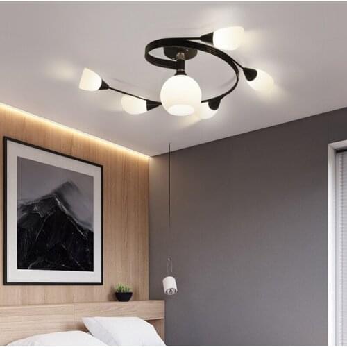 Master bedroom lamp country style simple lamp living room glass ceiling lamp creative dining room childrens lamp