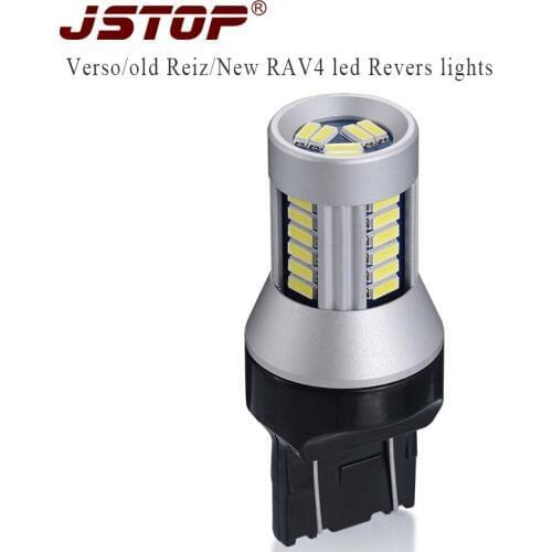JSTOP T20 autoLights led 7443 lamp canbus led 12VAC 6000k T20 W21/5W car Lamps 7443 LED 6000K external bulbs Reversing Lights