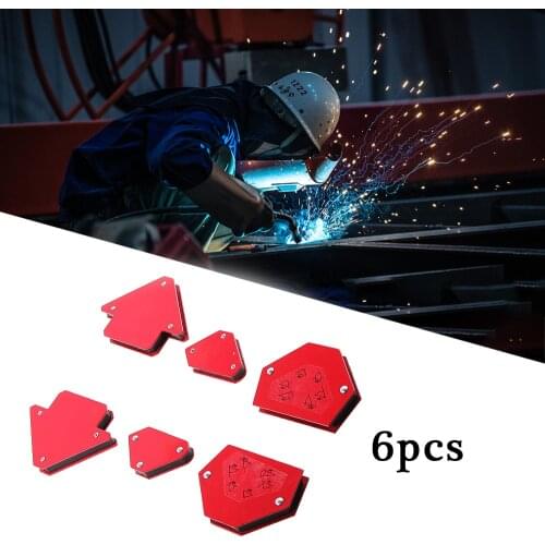 6PCS Magnetic Welding Bracket Locator Multi-Specification Fixer Welding Accessories Angle Woodworking Tools Welding Locator