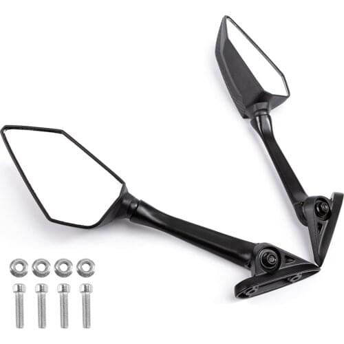 Motorcycle Motorbike Foldable Side Mirrors Blind Spot Rearview Mirrors Cover Cap For Yamaha YZF R3 R25 2015-2018 YZF-R3 YZF-R25