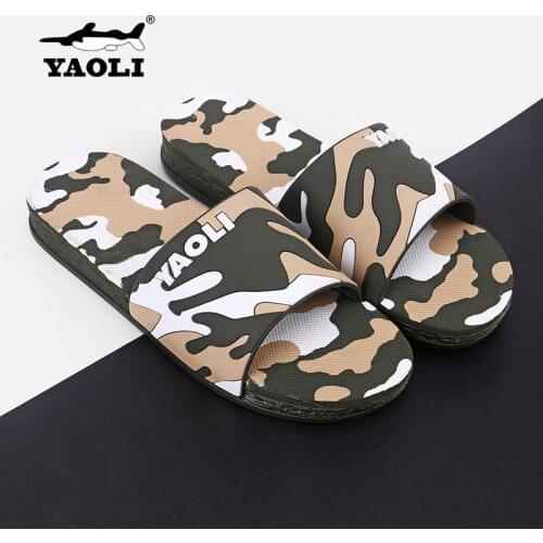 Mens slippers fashion wear home comfortable slippers camouflage slippers men mens shoes men slippers home slippers